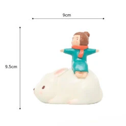 Miniature Girl On Rabbit – Cute Fairy Garden Resin Decor -Cute Farms Shop 20 3c6c8906 349d 4325 86d2 e40eb6839036