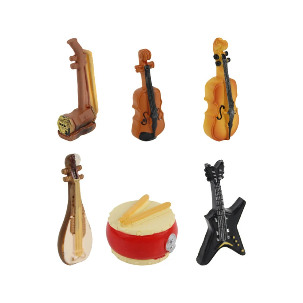 Miniature Musical Instruments (set Of 6) Decor 1 Miniature Musical Instruments (set Of 6) Decor