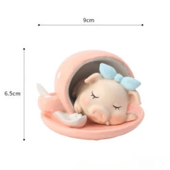 Miniature Baby Pig With Bow Sleeping In Tent Decor 11 Miniature Baby Pig With Bow Sleeping In Tent Decor -Cute Farms Shop 24