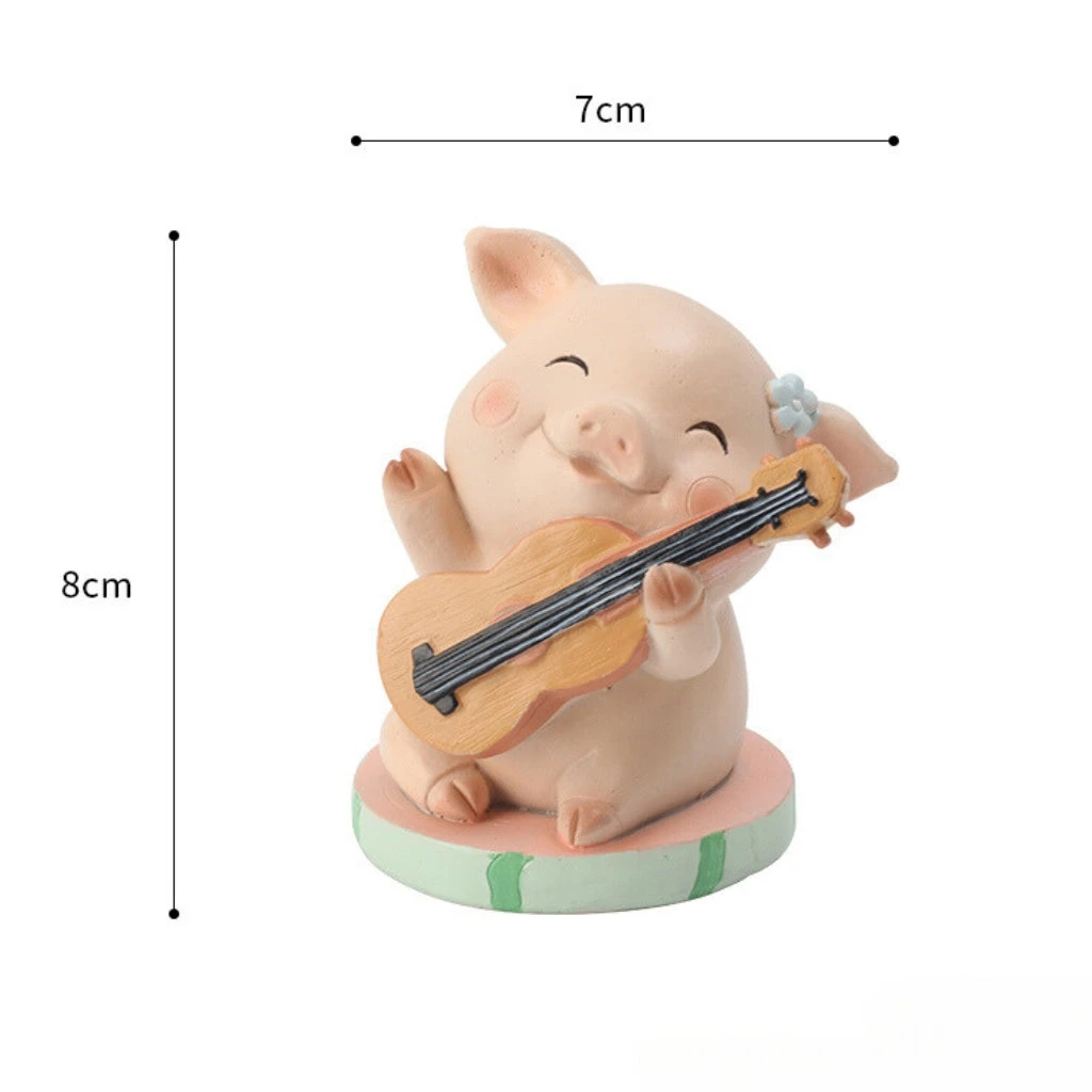 Miniature Cute Pig Playing Violin Decor 5 Miniature Cute Pig Playing Violin Decor - Image 5