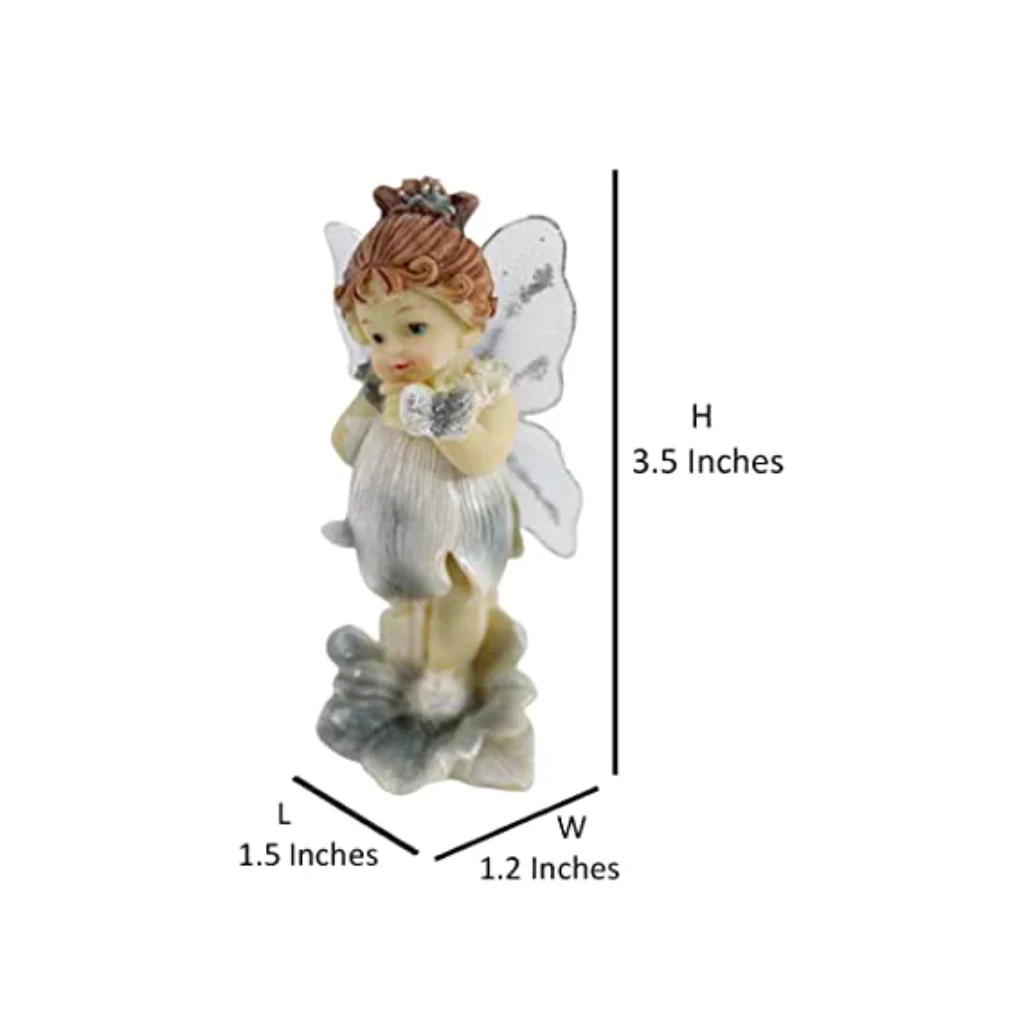 Miniature Fairy With Sparkling Wings Set Of 2 Decor 2 Miniature Fairy With Sparkling Wings Set Of 2 Decor - Image 2