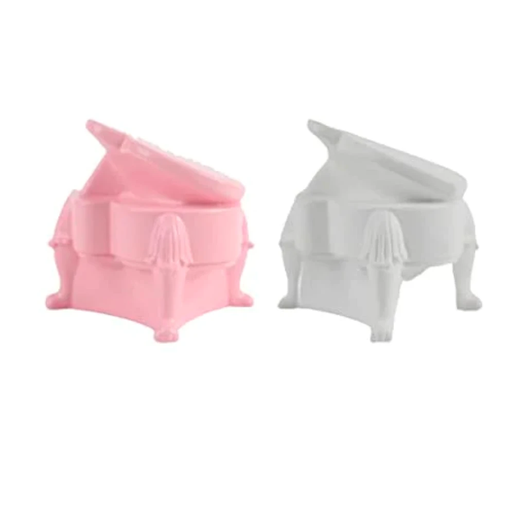 Miniature Pink & White Piano (Set Of 6) Decor 6 Miniature Pink & White Piano (Set Of 6) Decor - Image 6