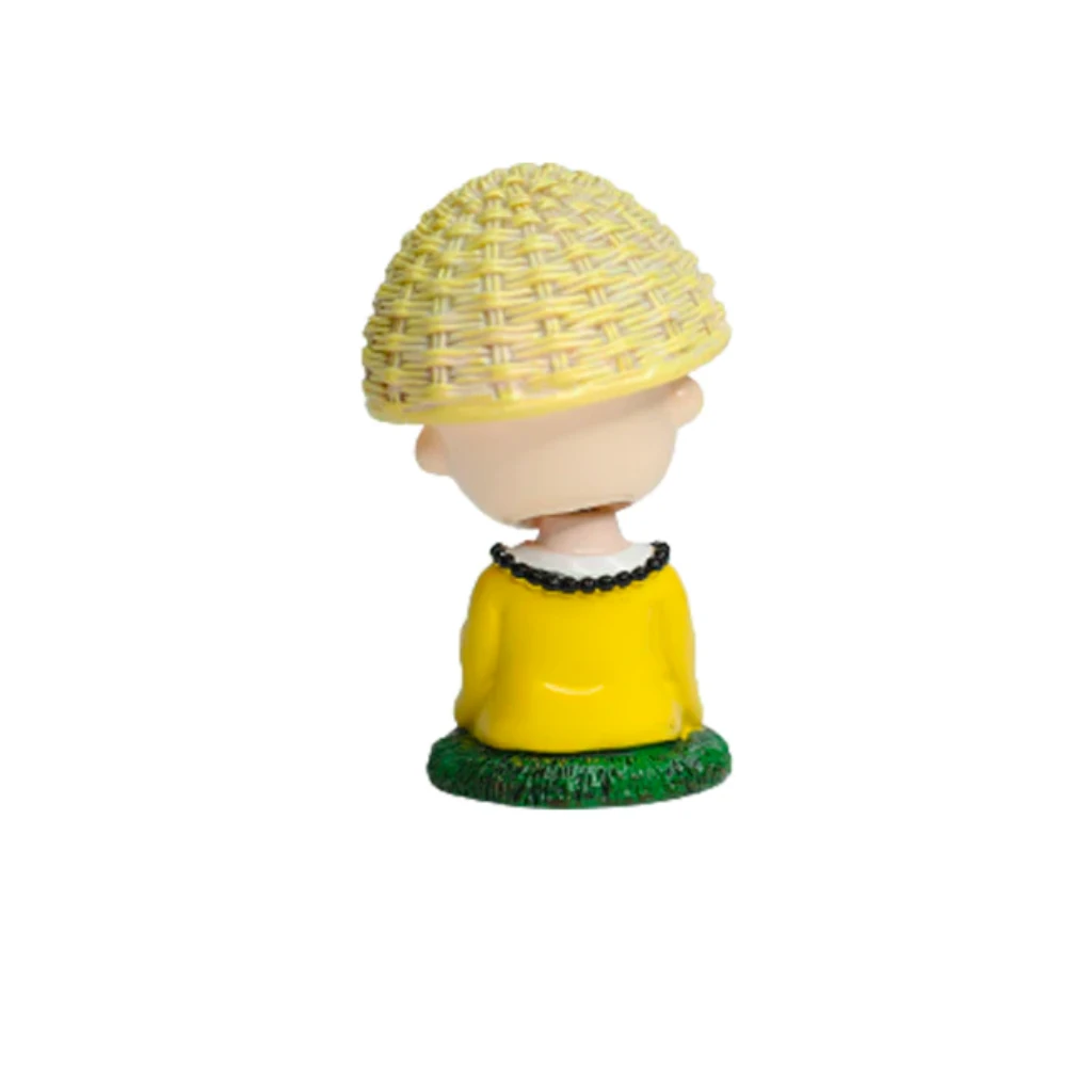 Miniature Meditating Monk With Tabla Shaking Decor 4 Miniature Meditating Monk With Tabla Shaking Decor - Image 4