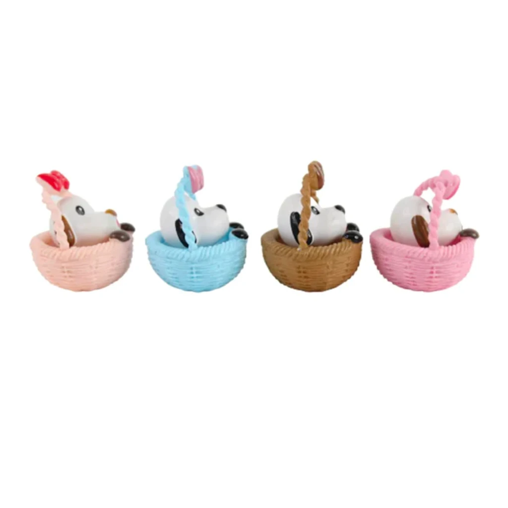 Miniature Pup In Basket (set Of 4) Decor 5 Miniature Pup In Basket (set Of 4) Decor - Image 5