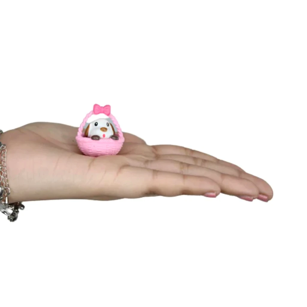 Miniature Pup In Basket (set Of 4) Decor 6 Miniature Pup In Basket (set Of 4) Decor - Image 6