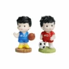 Miniature Sport Boys Playing Basketball & Football Set Of 2 Decor -Cute Farms Shop 6resized