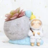 Astronaut Sloth Resin Succulent Pot 6 Astronaut Sloth Resin Succulent Pot -Cute Farms Shop Astronaught Sloth 1