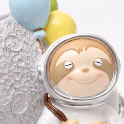 Astronaut Sloth Resin Succulent Pot -Cute Farms Shop Astronaught Sloth 4