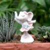Miniature Dancing Baby Elephant – Cute Ballet Pose Resin Figurine -Cute Farms Shop Baby Elephant Doing Ballet Dance 3