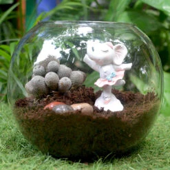 Miniature Dancing Baby Elephant – Cute Ballet Pose Resin Figurine -Cute Farms Shop Baby Elephant Doing Ballet Dance 4