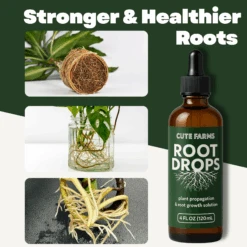 Root Drops – Plant Propagation & Transplant Booster -Cute Farms Shop CuteFarmsRootDropsPlantPropagationandRootGrowthSolution WaterPropagationStrongRoots