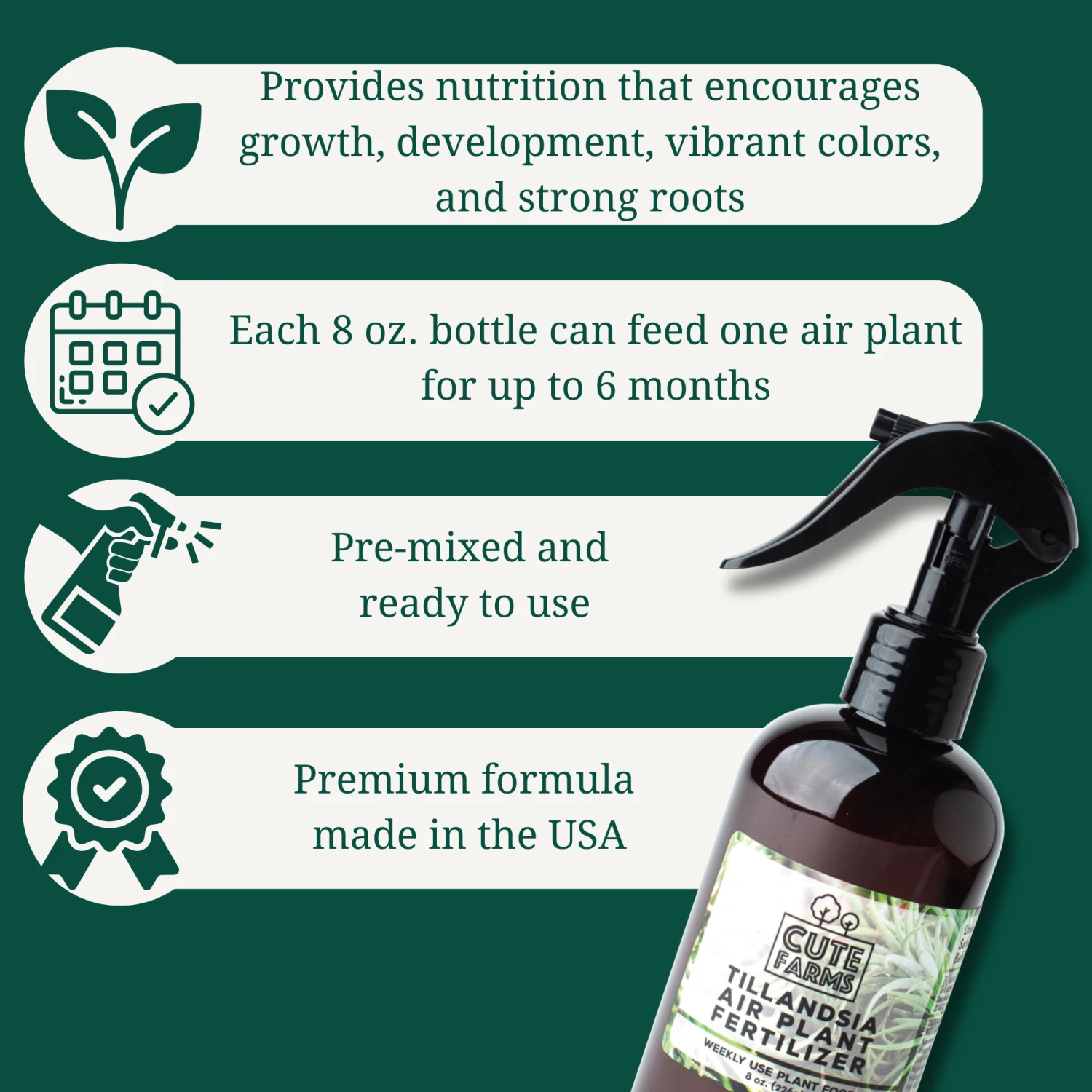 Tillandsia Air Plant Fertilizer - Weekly Use 4 Tillandsia Air Plant Fertilizer - Weekly Use - Image 4