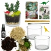 Terrarium Starter Kit + Two Glass Cylinders -Cute Farms Shop CuteFarmsTwoGlassCylinderDIYTerrariumKit