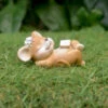 Miniature Sleeping Deer With Book – Cozy Resin Decor For Gardens & Gifts -Cute Farms Shop Cute Deer Resting With Book 1