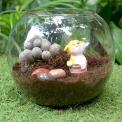 Miniature Dog In Bath Barrel – Cute Resin Decor For Gardens & Gifts -Cute Farms Shop Cute Dog Havin Bath 4