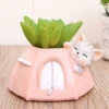 Cute Kitty In Tent Resin Succulent Pot 7 Cute Kitty In Tent Resin Succulent Pot -Cute Farms Shop Cute kitty in tent 1