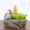Cute Monk Meditating Resin Succulent Pot 7 Cute Monk Meditating Resin Succulent Pot -Cute Farms Shop Cute monk meditating 1