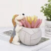 Cute Playful Dog Resin Succulent Pot -Cute Farms Shop Cute playful dog 1
