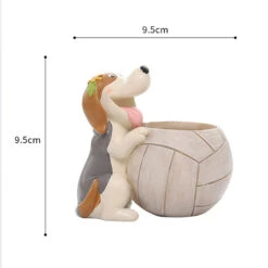 Cute Playful Dog Resin Succulent Pot 8 Cute Playful Dog Resin Succulent Pot -Cute Farms Shop Cute playful dog 3