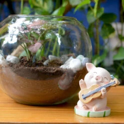 Miniature Cute Pig Playing Violin Decor 8 Miniature Cute Pig Playing Violin Decor -Cute Farms Shop Cutepigplayingviolin 4