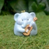 Miniature Elephant Playing Guitar – Cute Resin Decor For Gifts & Gardens 7 Miniature Elephant Playing Guitar – Cute Resin Decor For Gifts & Gardens -Cute Farms Shop Plump Elephant Guitar 1
