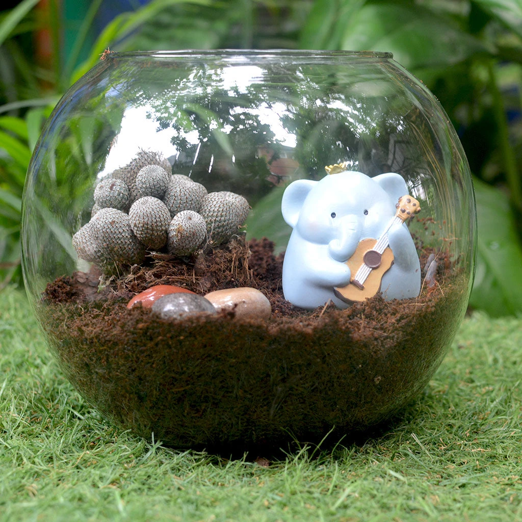 Miniature Elephant Playing Guitar – Cute Resin Decor For Gifts & Gardens 3 Miniature Elephant Playing Guitar – Cute Resin Decor For Gifts & Gardens - Image 3