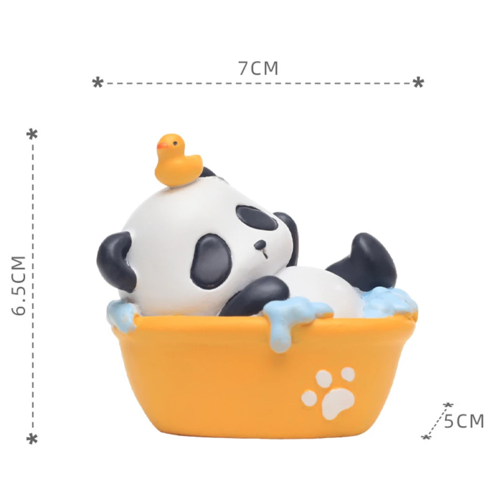 Miniature Panda Bathing In A Bathtub – Cute Decor For Terrariums & Gifts 2 Miniature Panda Bathing In A Bathtub – Cute Decor For Terrariums & Gifts - Image 2