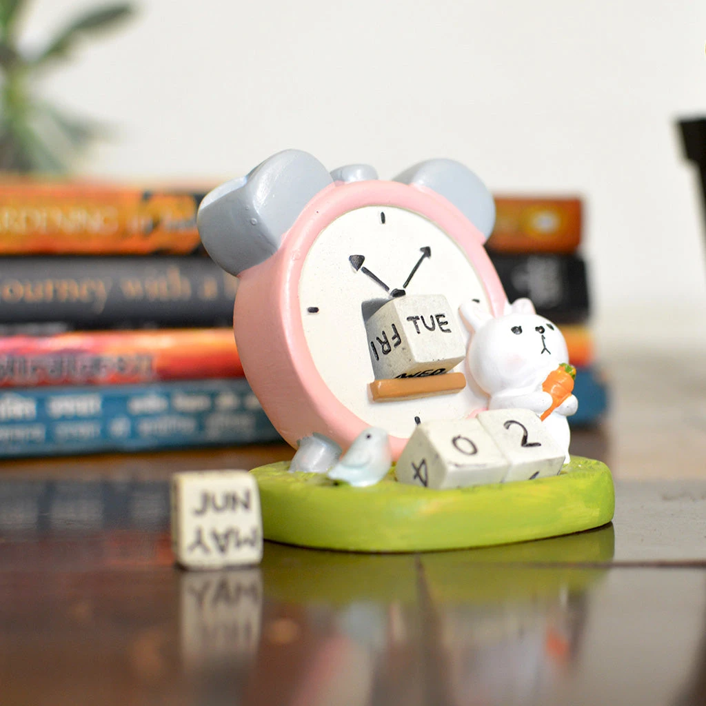 Miniature Rabbit With Adjustable Calendar– Cute Desk & Terrarium Decor 3 Miniature Rabbit With Adjustable Calendar– Cute Desk & Terrarium Decor - Image 3