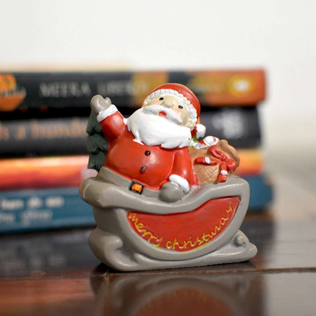 Miniature Santa In Sleigh – Festive Decor For Fairy Gardens & Gifts 3 Miniature Santa In Sleigh – Festive Decor For Fairy Gardens & Gifts - Image 3