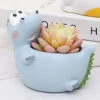 Sleeping Dinosaur Resin Succulent Pot -Cute Farms Shop Sleepy Dinosaur 1