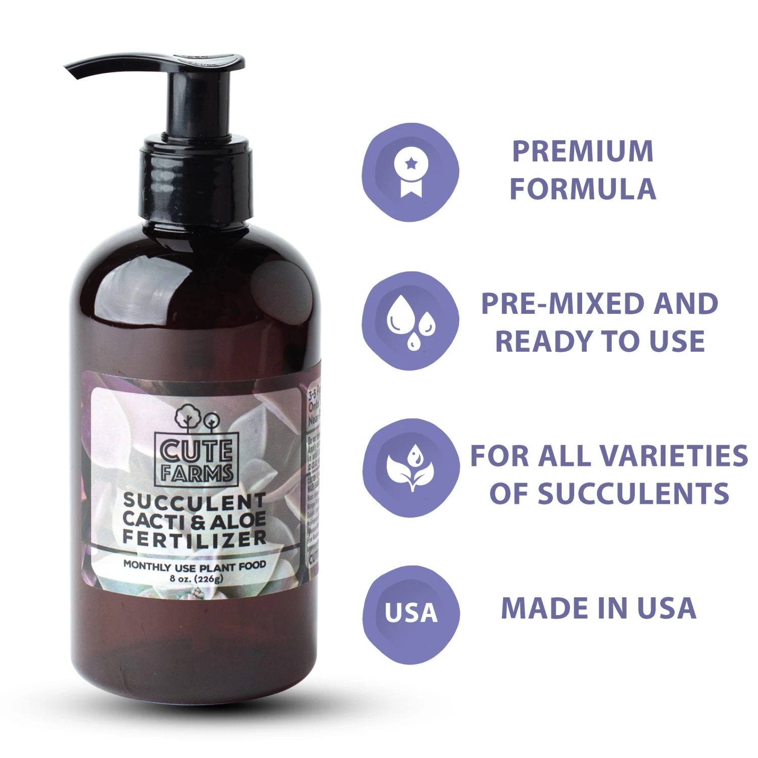 Succulent, Cacti, Aloe Fertilizer - Monthly Use 3 Succulent, Cacti, Aloe Fertilizer - Monthly Use - Image 3
