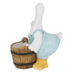 Blue Duck With Barrel Planter -Cute Farms Shop WNG17062C 42 4