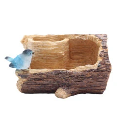 Bird On A Bark Resin Succulent Pot 7 Bird On A Bark Resin Succulent Pot -Cute Farms Shop bird on a bark 4