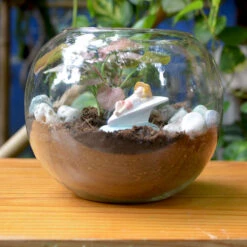 Miniature Boy Sleeping Decor -Cute Farms Shop boysleepingonpaperplane 4