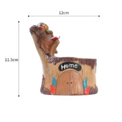 Cute Little Bear Gazing Resin Succulent Pot -Cute Farms Shop cute bear gazing resinpot 2