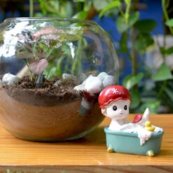 Miniature Cute Boy In Bathtub Decor -Cute Farms Shop cuteboy bathtub 4