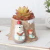 Fat Hedgehog Reading Stories Resin Succulent Pot -Cute Farms Shop fat hedgehog Reading Story 1
