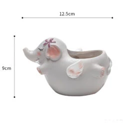 Cute Flying Elephant Resin Succulent Pot -Cute Farms Shop flying elephant 3