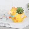 Cute Flying Giraffe Resin Succulent Pot -Cute Farms Shop flying giraffe 1