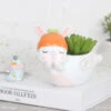 Cute Flying Rabbit Resin Succulent Pot -Cute Farms Shop flying rabbit 1