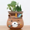 Hanging Tribal Bear Resin Succulent Pot -Cute Farms Shop hanging tribal bear 3