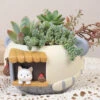 Little Kitten's Shop Resin Succulent Pot -Cute Farms Shop little kitten shop 1