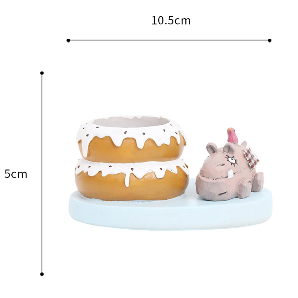Miniature Cute Bear With Donut Decor 2 Miniature Cute Bear With Donut Decor - Image 2
