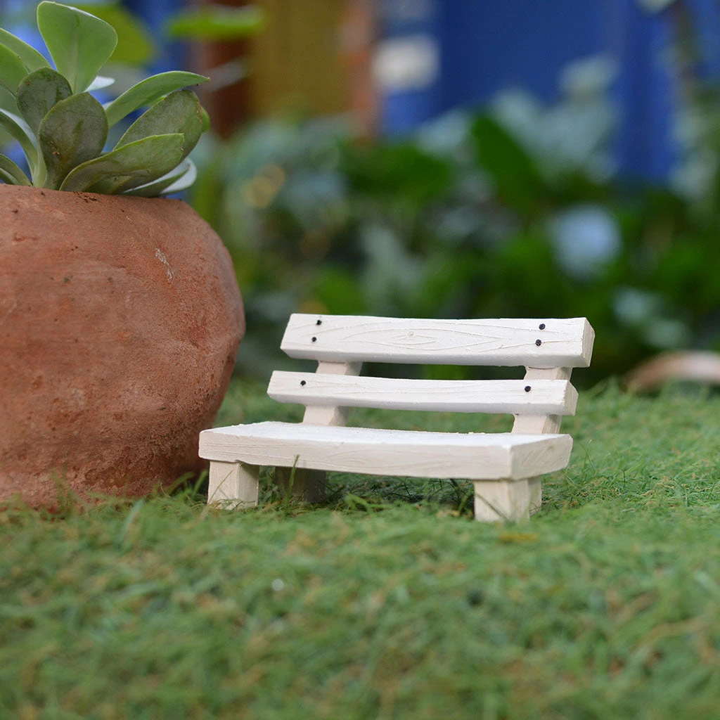 Miniature Rustic Park Bench Decor 3 Miniature Rustic Park Bench Decor - Image 3